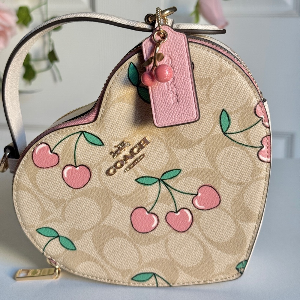 Coach Cherry heart purse